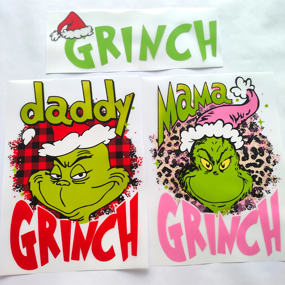 Customized christmas designs t-shirt heat transfer iron on sticker dtf screen printing ready to press dtf heat transfers