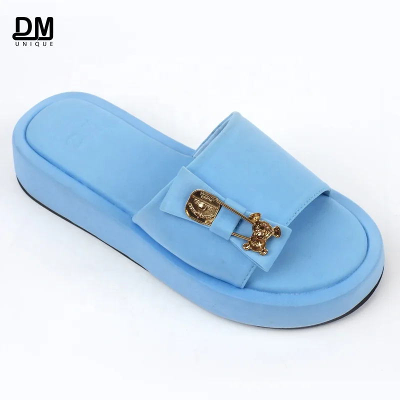 DM Quality Wholesale Women Thick Platform Beach Eva Slide Sandals