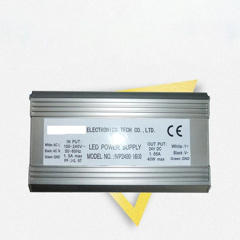 LED driver power supply 24V 1.65A 40W
