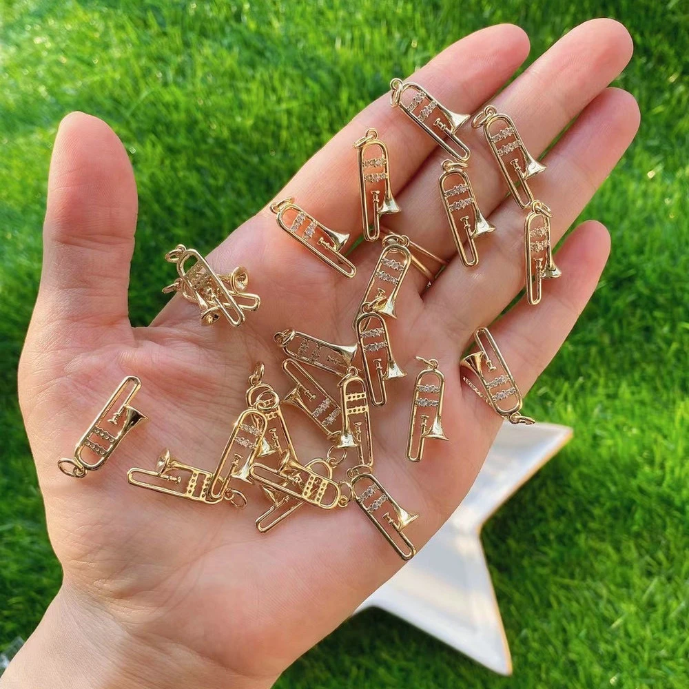 Trendy Retro Music Accessories Musical Instrument Small Pendant Charm