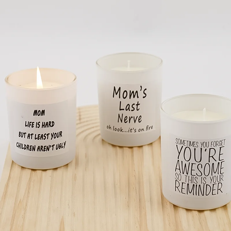 Hand Made Favors Flower Scent Cement Matt Holder Coconut Mini Wedding Favors Scented Candles With Your Own Logo