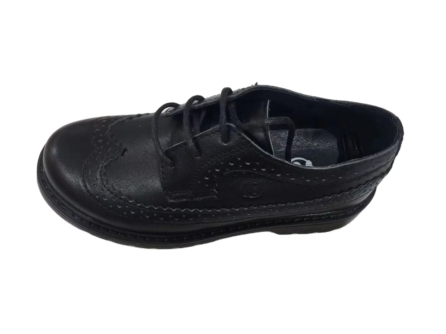 TipsieToes dropshipping designer footwear stock ready ship real leather stylish straight sole zero curl black school shoes for