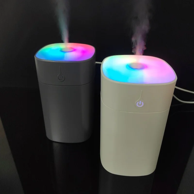 Smart Mini Portable Ultrasonic Aroma Essential Oil Diffuser with Dazzle Lights Mute Aromatherapy Atomizer for Car and RV