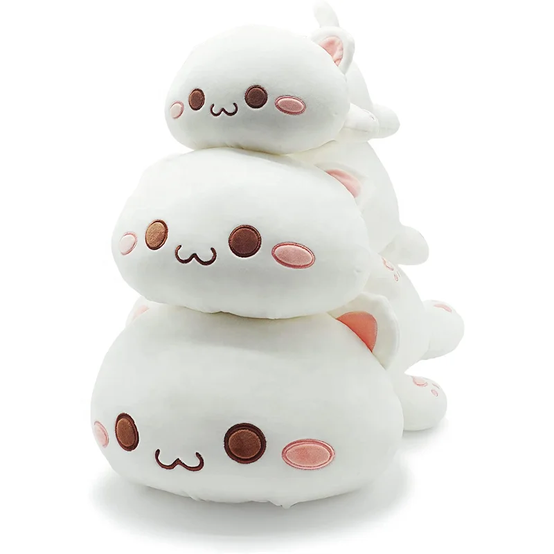 Wholesale Free Samples Low MOQ High Quality Super Soft Cat Plush  Glow Lighting Pillow For Kids