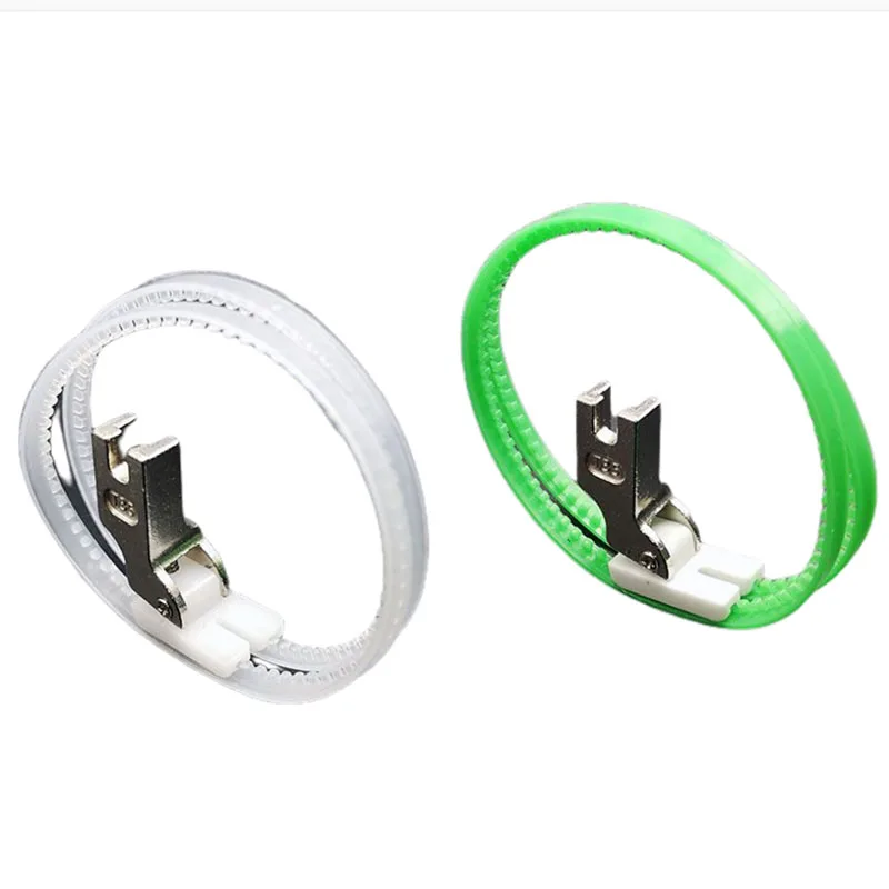 YUK Sewing Machine Parts T35 Flat Car Double Wheel Roller Presser Foot Plastic Apron Roller Presser Foot Rolling Ring