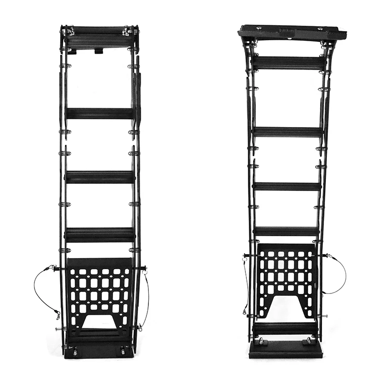 Spedking New Off-road Black Steel Tail Gate Ladder Car ladder For TOYOTA 4RUNNER 2010-2023 Rear Gate Ladder