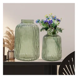 Nordic Vase Living Room Dried Flowers Glass Vase Transparent Home Decoration Accessories Flower Vases For Homes