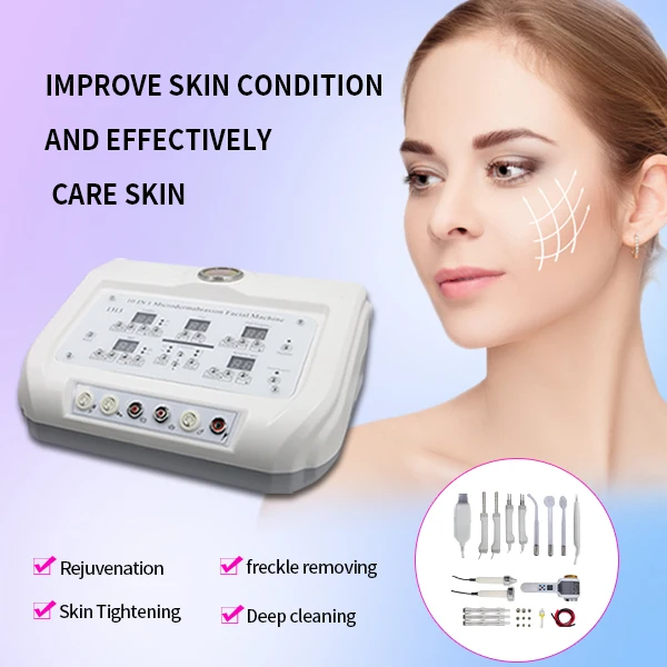 new product ideas 2022 ultrasound skin scrubber high frequency import&export microdermabrasion hammer multifunction machine