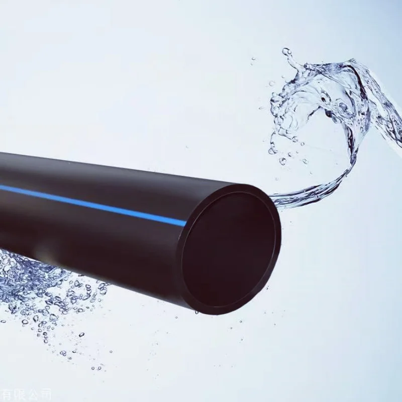 HDPE Pipe DN20 DN32 DN63 PE100 Polyethylene Environmental Protection Water and Drainage Pipe for Irrigation round Head