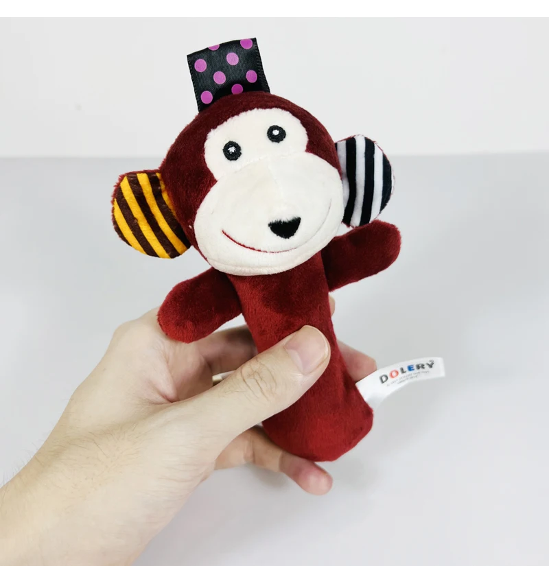 New hand stick with paper jam Baby Plush Animal Doll Toy D148