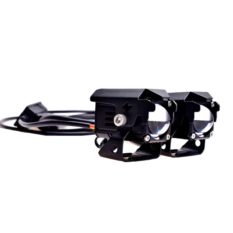 New X1 M1 Led laser gun Para Autos Motorcycle Mini Driving Light Dual color High low beam Universal Mini Led Fog/Driving Lights