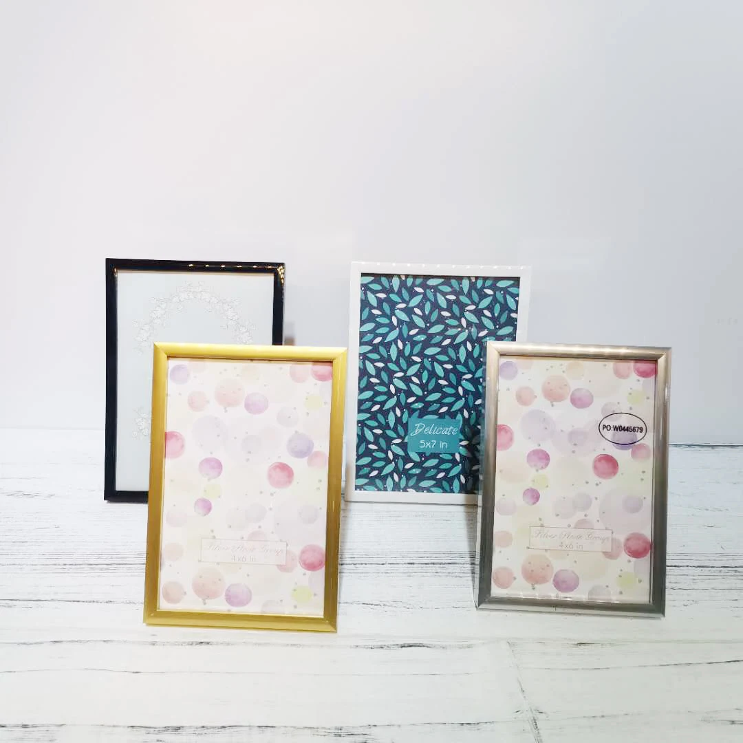Past shipment Modern Style PVC Custom 4x6 5x7 8x10 Wall Frame Resin Frame Picture Photo Frame