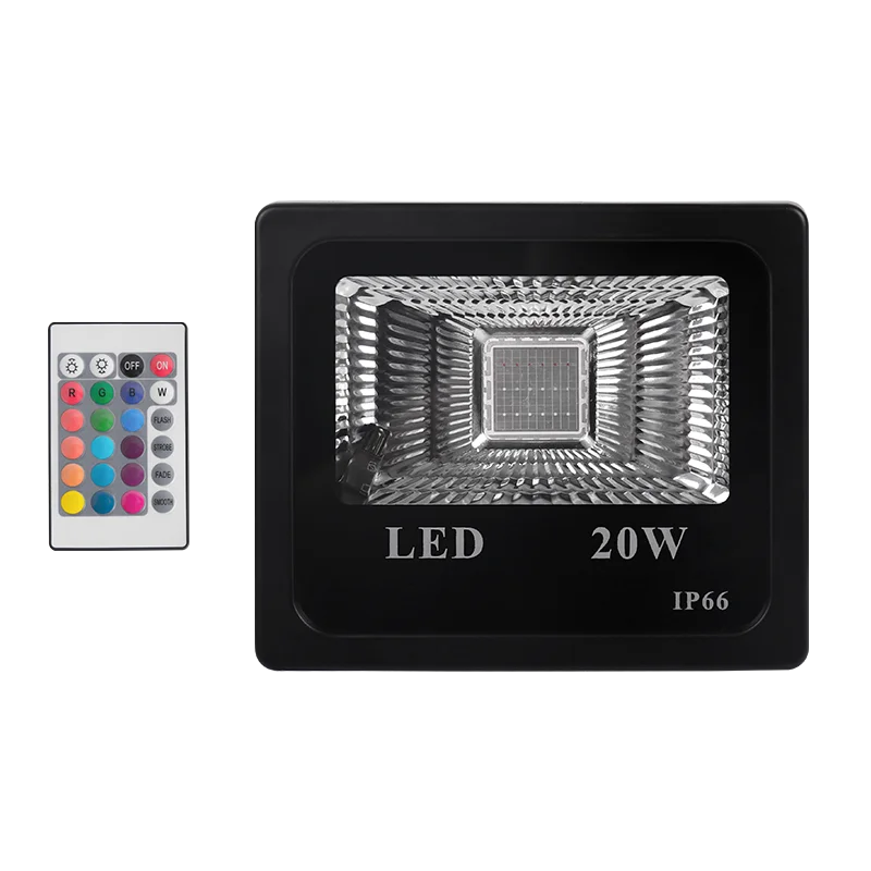 Smart Floodlight LED Reflector red green blue no flicker IP65 dimmable RA80 360 degrees2 years warranty RGB Outdoor Lighting