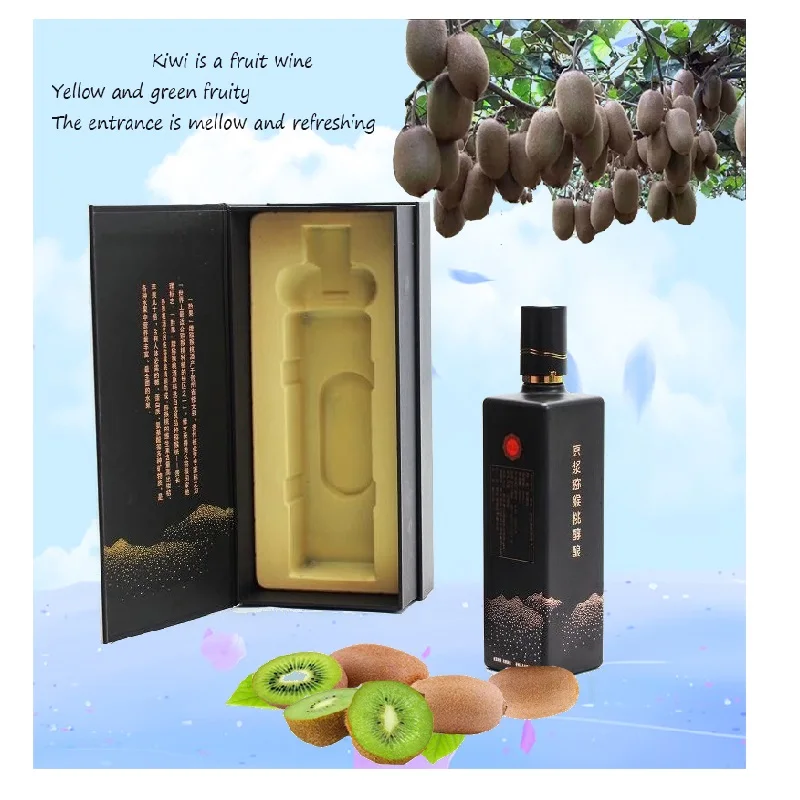 Kiwi52 degree fruit wineKiwi fruit wine is rich in vitamin C kiwi fruit juice tannins,SOD kiwi health and nutrition drinks.