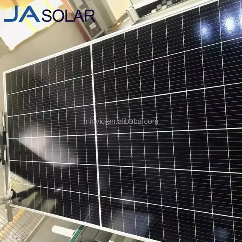 JA Solar Double Glass 132 Cell Bifacial PV Modules 580W N-type TOPCOn Solar Panels 590W for POWER STATION