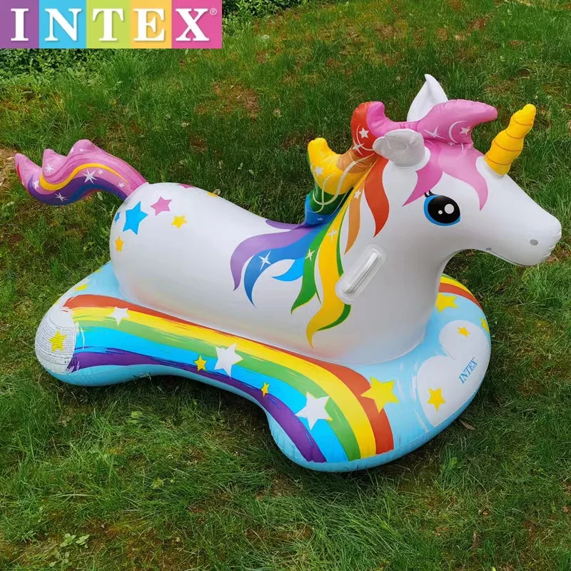 Intex 57552 Unicorn mount Children adult surf inflatable mount Water Beach swimming toy