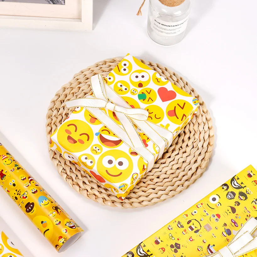 Gift paper box CMYK package book paper Foreign trade flower wrapping paper factory direct sales