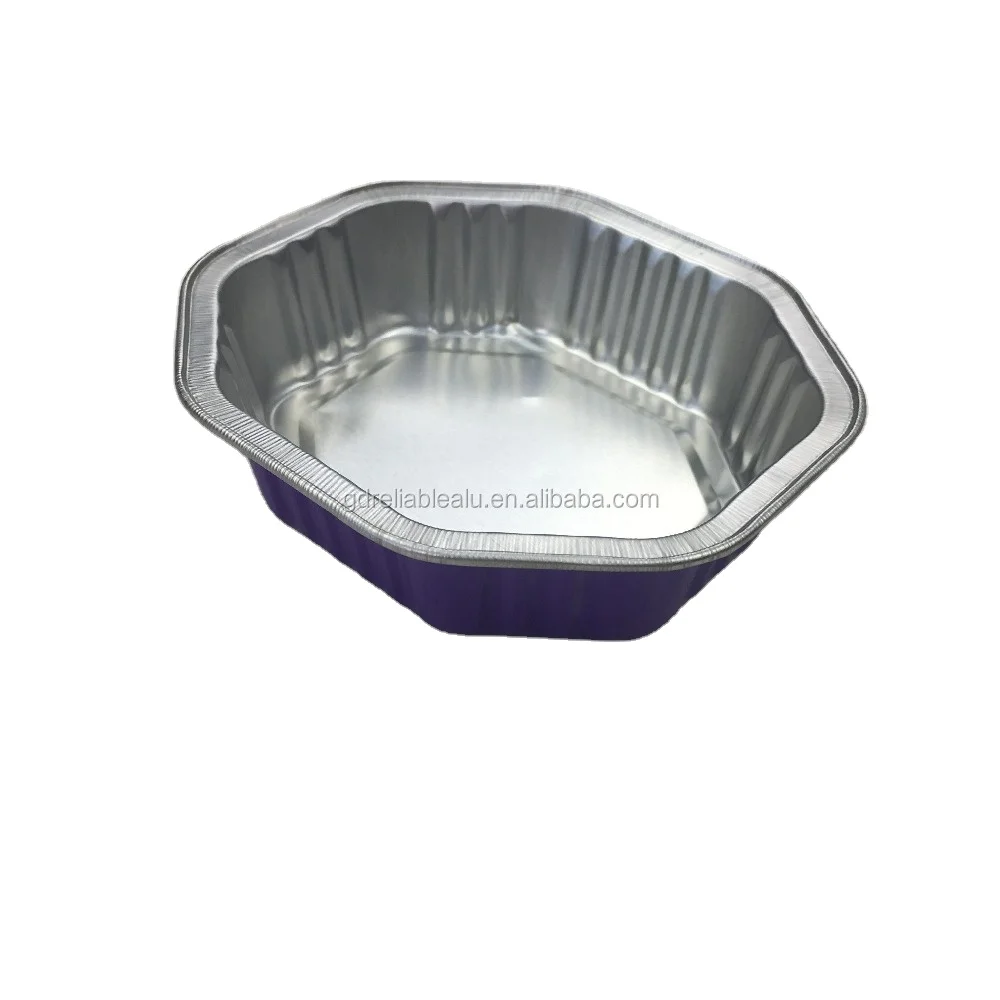 Manufacturer high specification color bakery 100ml food packaging aluminum foil container