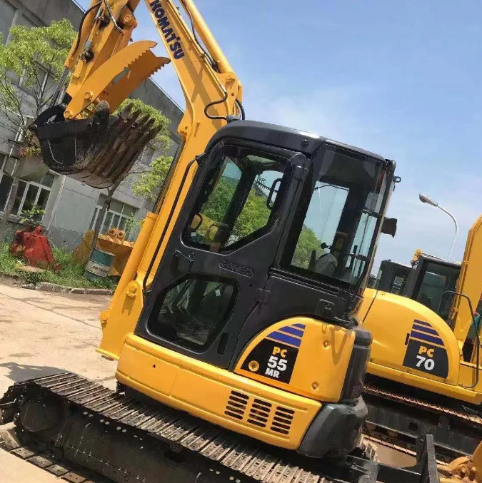 Б/у небольшой гидравлический экскаватор Komatsu PC50 PC55 PC60 мини-гусеничный в хорошем