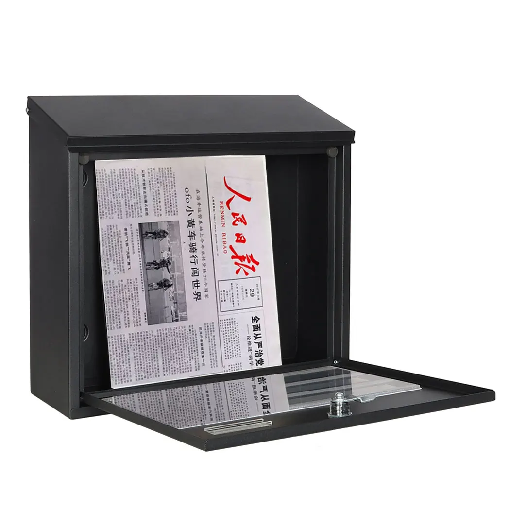 YA01 Custom High Quality Modern American wall mounted Stainless Steel MailBox postbox Metal Mailbox