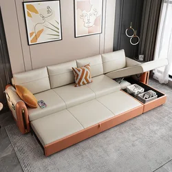 ULT-XJ-886 Factory wholesale Multi-Nordic extend cum bed  with storage l shape sofa bed modern folding inflatable small sofa bed