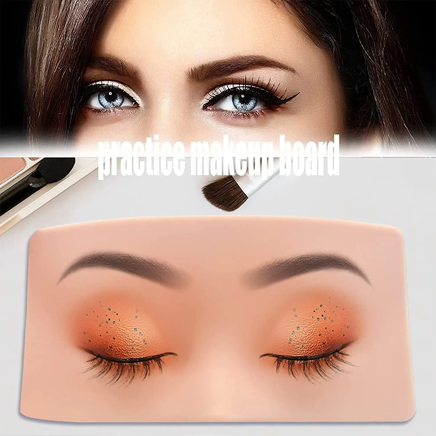 Mannequin head Practice Face Board 3D Realistic Pad for Makeup Beauty Salon