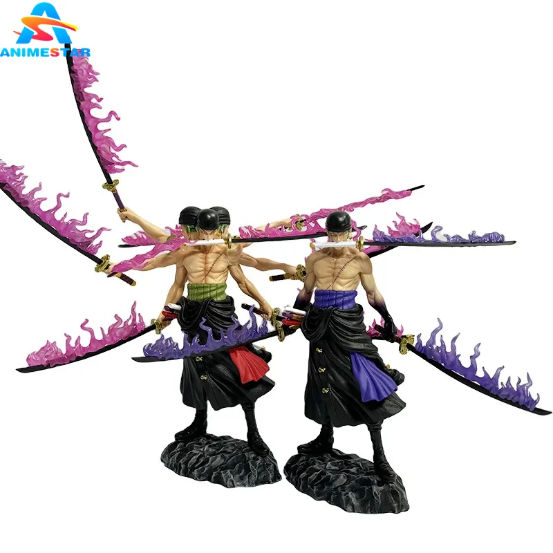 2 вида стилей Roronoa Zoro девять ножей поток Шура модель коллекционные игрушки статуэтки подарки ПВХ Аниме фигурки для детей
