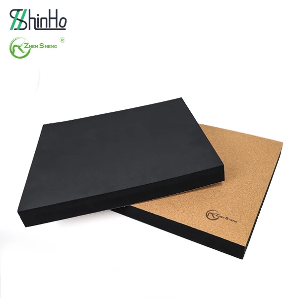 Zhensheng gym accessories yoga cork foam balance pad