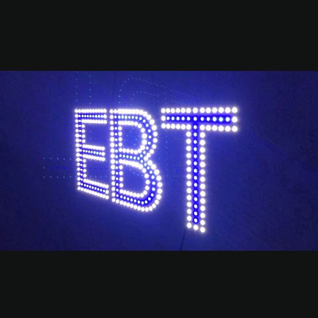 Manufacturer Design Custom 3D Advertising Letter Transparent Flexible Led Sign Board For Store Business