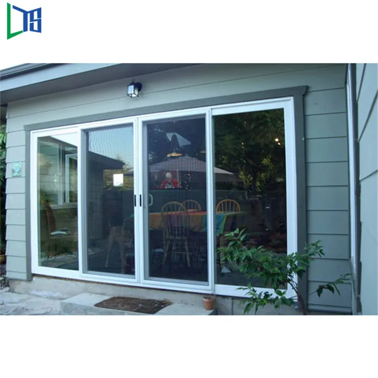 Soundproof aluminum sliding glass door system design for balcony factory price aluminum sliding double glazed doors