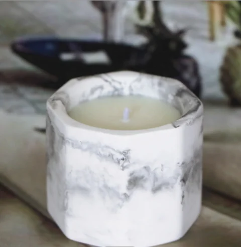 Home decoration paraffin wax ceramic customized aromatherapy oil diffuser scented candle