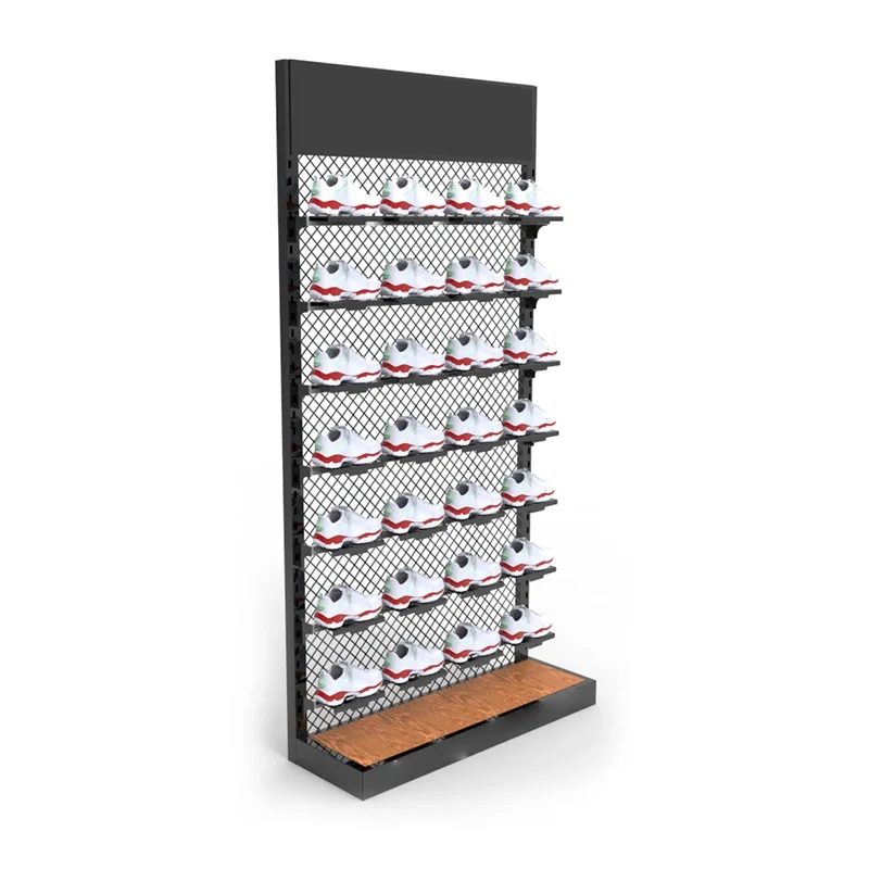 Металлическая сетчатая стойка для хранения обуви