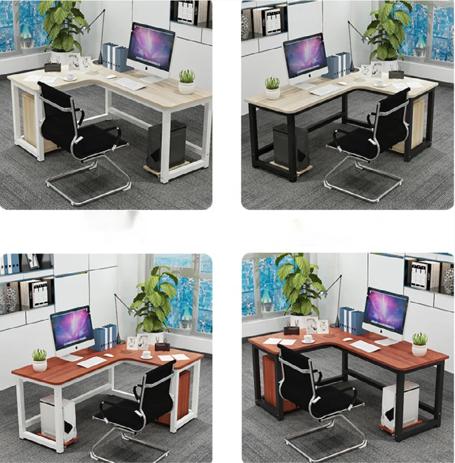 AILICHEN Modern and Simple Design Style L-shaped Home Desktop Computer Table Desk Corner Computer Desk
