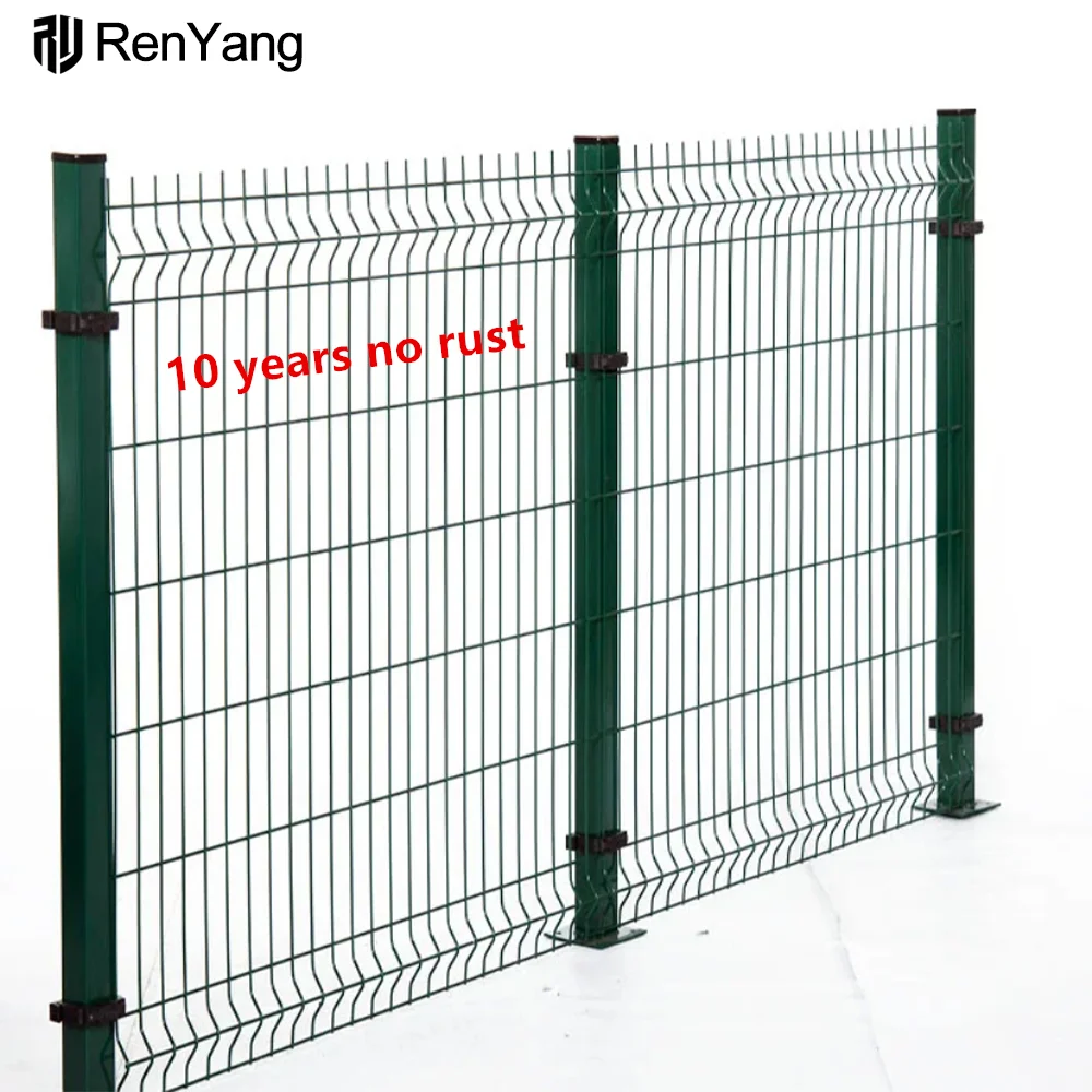 High Quality Galvanized Steel Metal Pvc Coated 3d V Bending Curved Garden Farm Welded Wire Mesh Panel Fencing