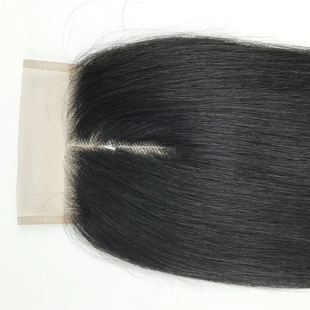 New style dropshipping mixed human hair extension,silk straight packed blend human hair mixed animal synthetic darling vendor
