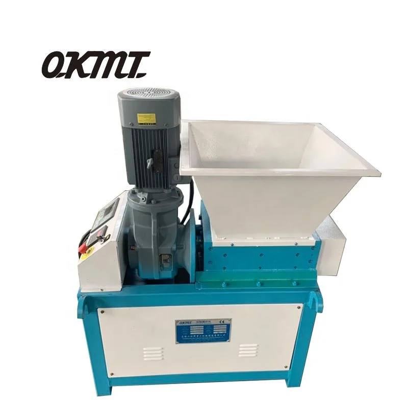 300 model mini double shaft garbage crushing machine plastic scrap metal shredder machine for plastic recycling