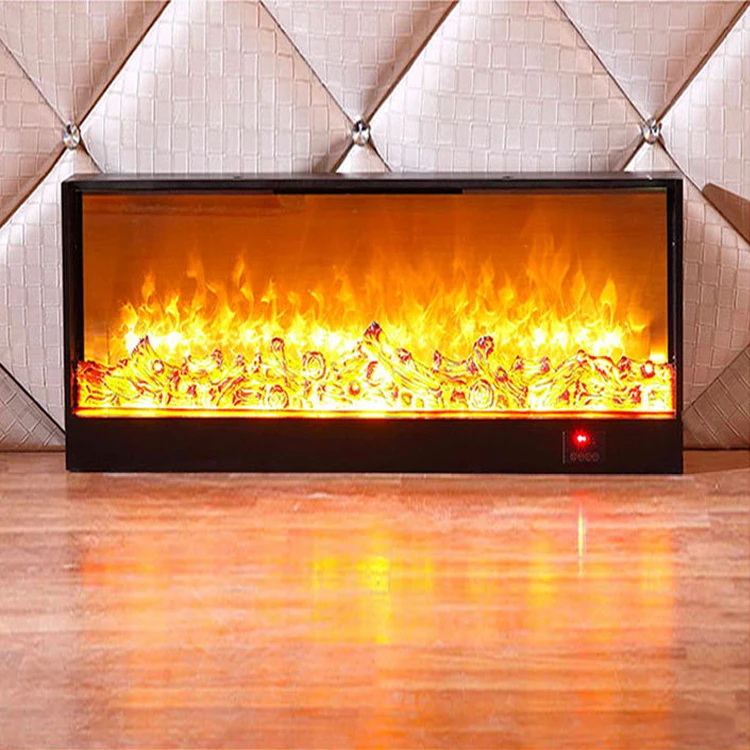 Electronic Components Flame Fireplaces Indoor Heater Marble Stones For 2D Fireplace