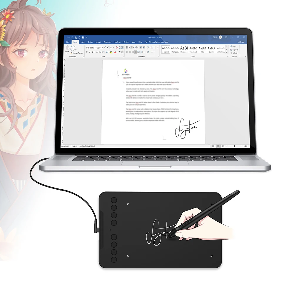 XP-Pen mini 7 электронный ЖК-планшет для подписи доска для рисования планшет графический планшет