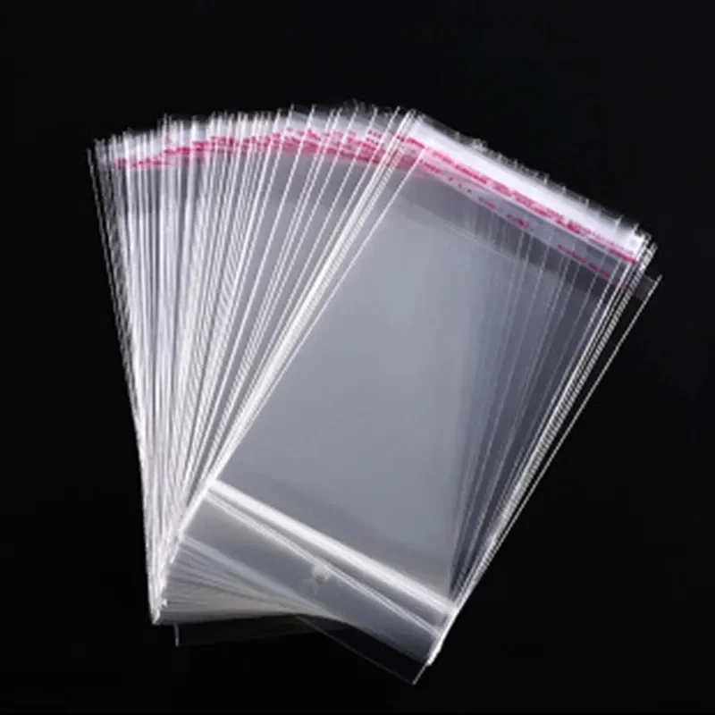 6x12 Inch Self Adhesive Seal Opp Plastic Bag Treat With Twist Ties Cello Cellophane Treat Candy Bread Bakery Food Packaging Bag