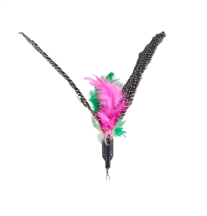 Cat Toy Wand Feather Filler Various Colors