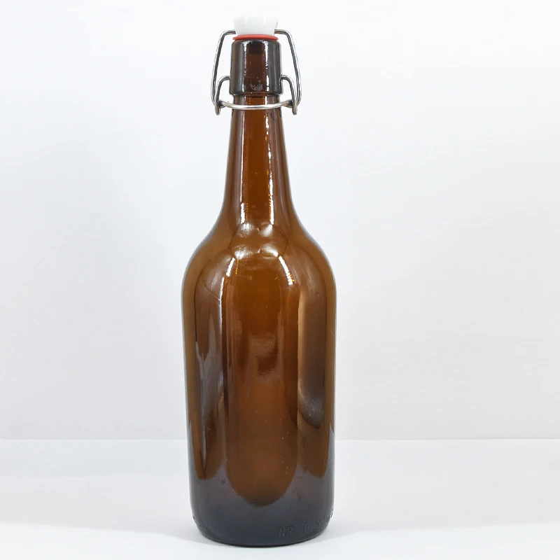 CD-259  Credible 26oz China Wholesale Manufacturing Amber and Clear Empty Glass Beer Bottle