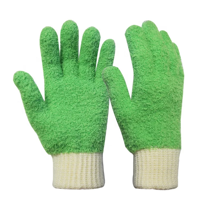 Reusable Lint-Free Microfiber Dusting Household Cleaning Car Washing Gloves For Blinds Windows