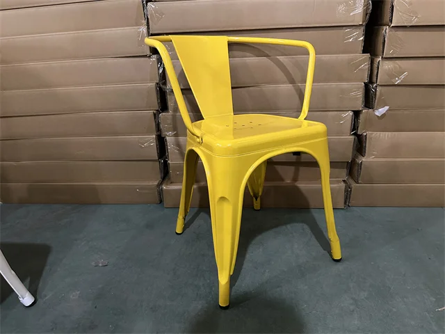 Dining Furniture Living Room Seating Metal Dining Chair Industrial Style Armchair Outdoor Heavy Duty Iron Metal Chair For Dining