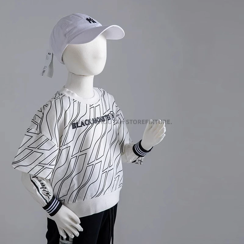 kid cotton covered Bendable pin-able Toddlers full body form flexible soft Infants stand model sitting children Mannequin