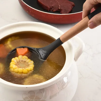 Cookware and Wooden Silicone Kitchen Utensils