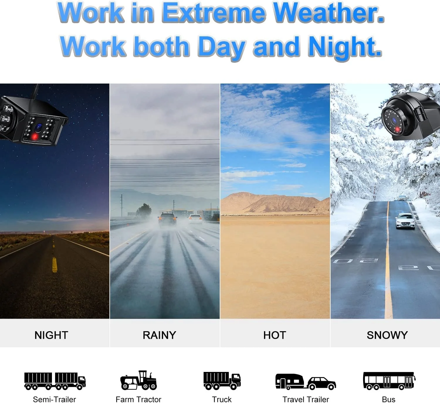 1080P 140 degree wide angle AHD Night Vision IR/LED Car Back Up Bus Truck Vehicle Side Rear View Reverse Camera 12-24V