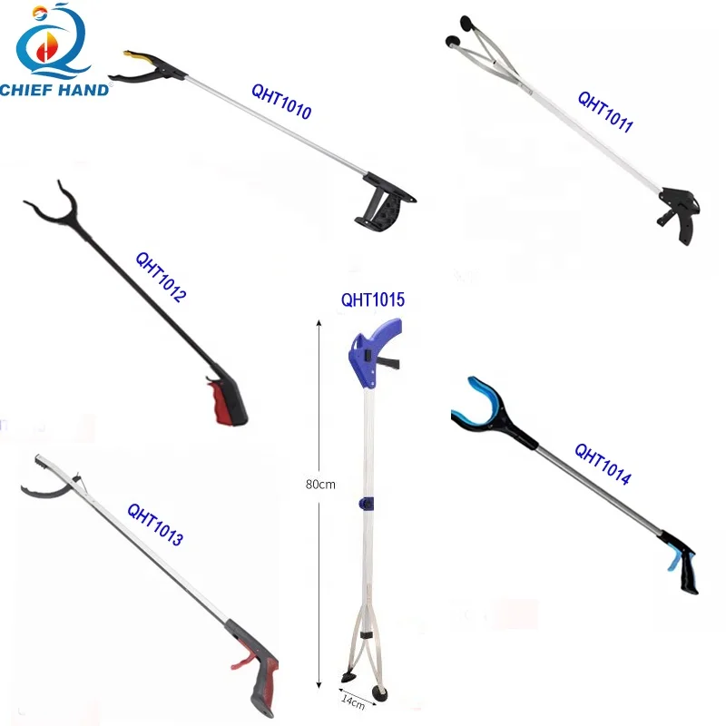 Manufacturer wholesale stainless steel China long life Delicate Handle reacher grabber pick up super relaxed and easy Tool