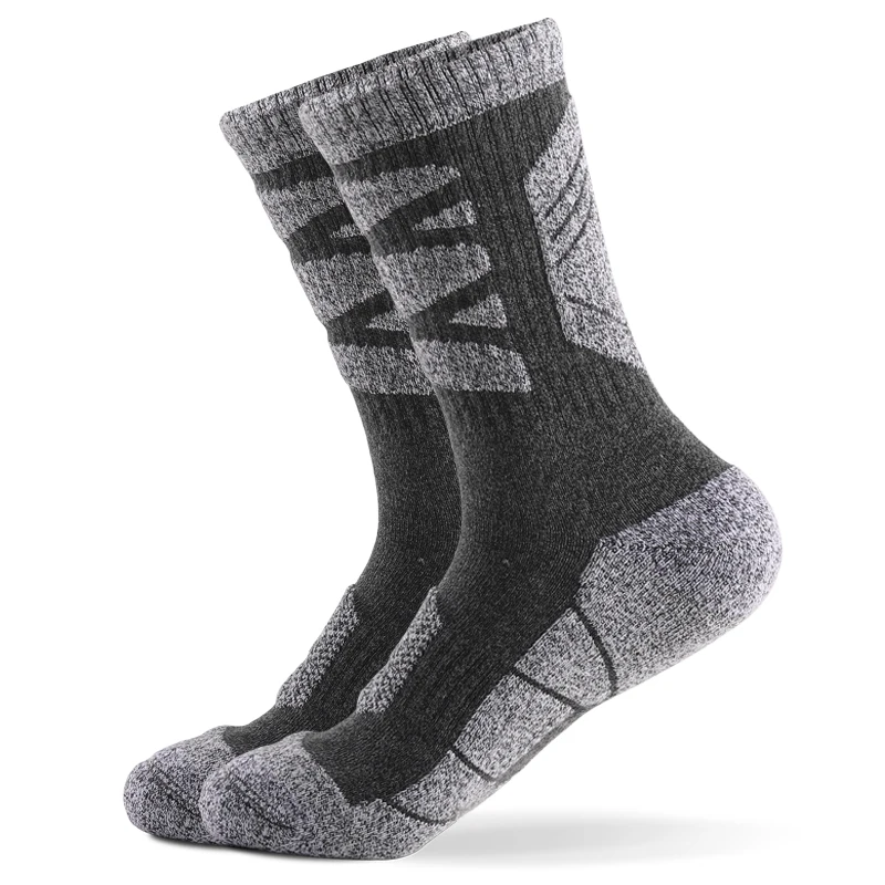 Good quality winter warm fleece cashmere merino wool woolen alpaca hiking socks for men