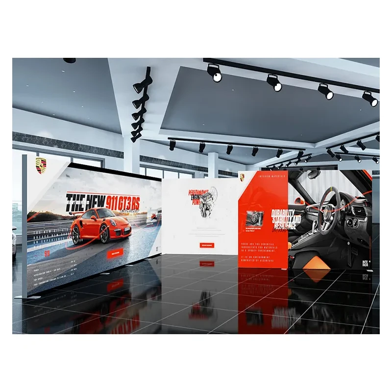 TianLang Led Light Box Frame Portable Trade Show Booth Curved Led Light Box Stand Trade Show Display Booth