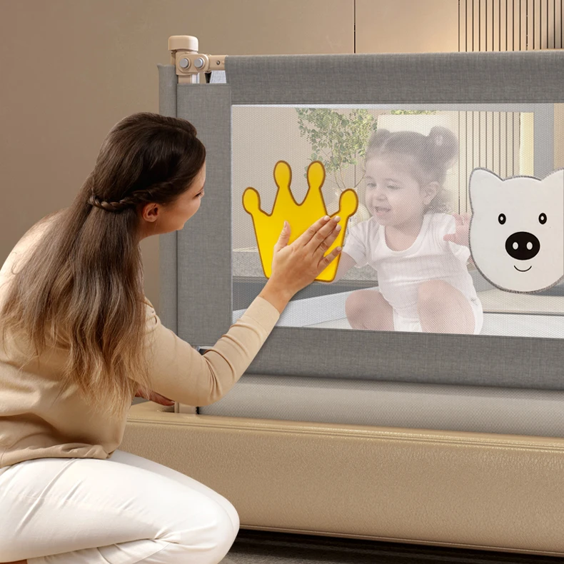 Hot Selling Bed Barrier Portable Frame Protection Toddlers Bed Guard Adult Fold Down Side Baby Bed Rails